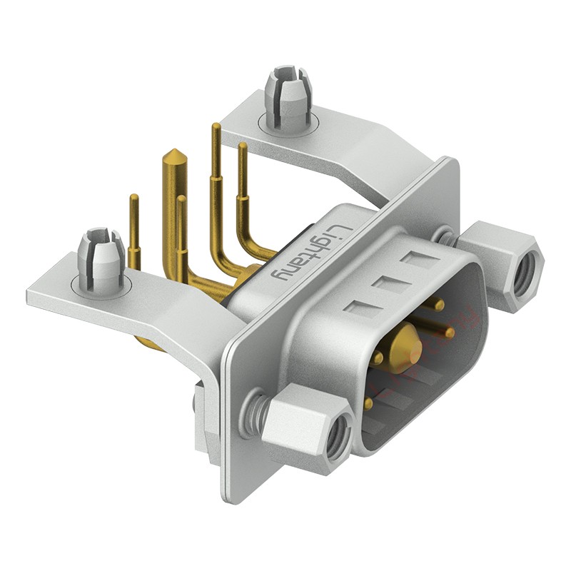 5W1公PCB彎插板/鉚支架10.8/大電流10A