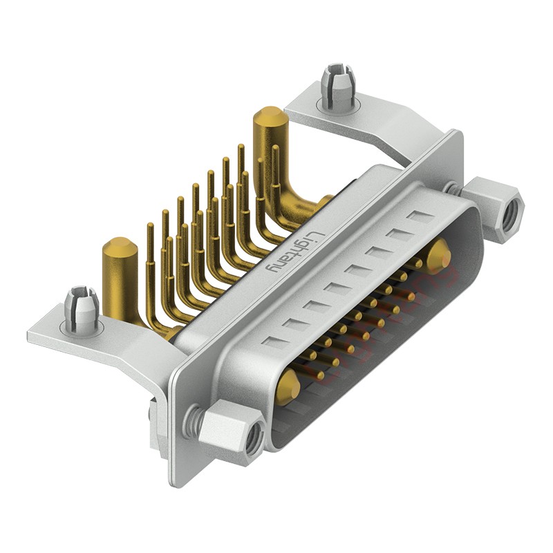 17W2公PCB彎插板/鉚支架10.8/大電流30A