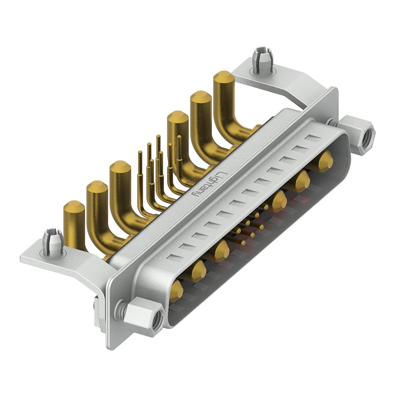 13W6A公PCB彎插板/鉚支架10.8/大電流30A