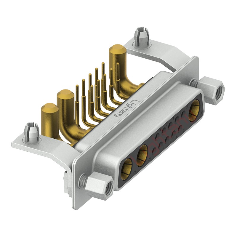 13W3母PCB彎插板/鉚支架11.6/大電流40A