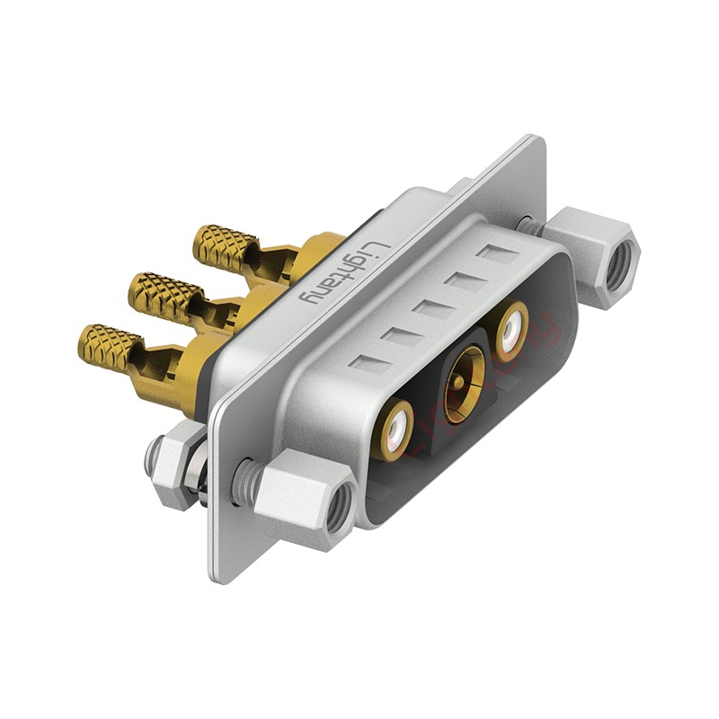 3V3公焊線式/配螺絲螺母/射頻同軸50歐姆