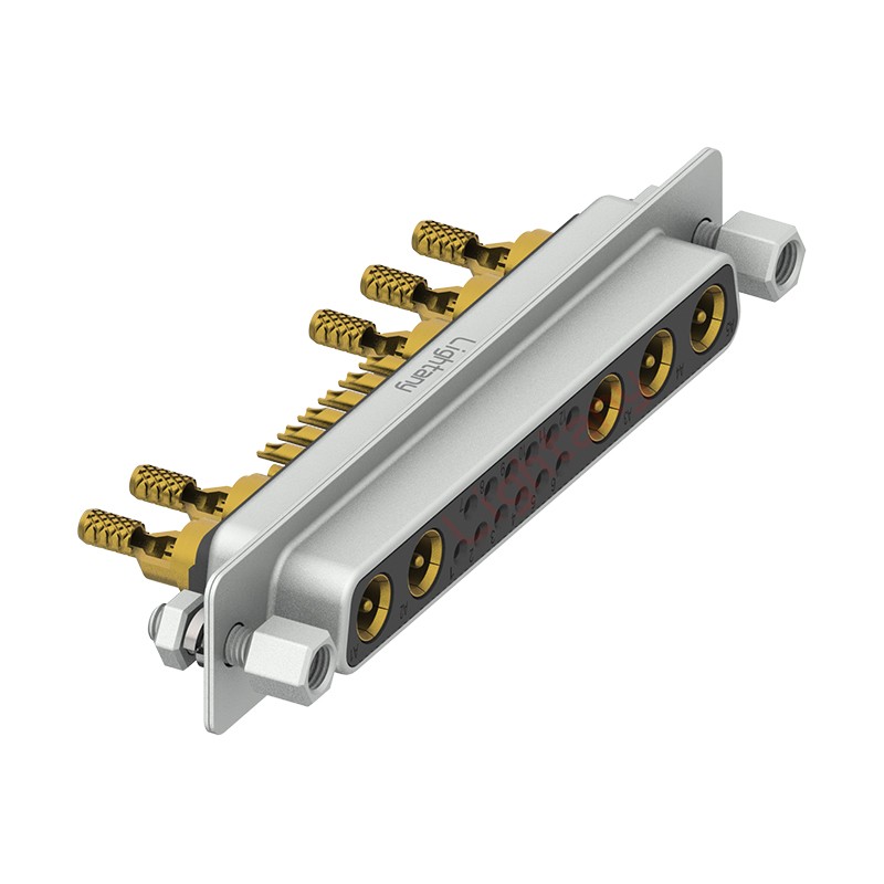 17W5母焊線式/配螺絲螺母/射頻同軸50歐姆