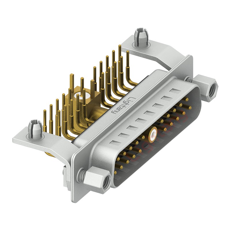 21W1公PCB彎插板/鉚支架10.8/射頻同軸75歐姆