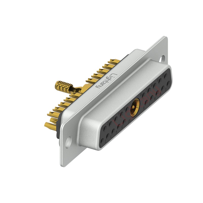 21W1母焊線式/光孔/射頻同軸75歐姆