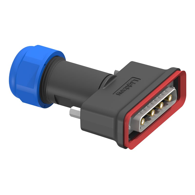 4W4公頭焊線+防水接頭/線徑10~16mm/射頻同軸75歐姆