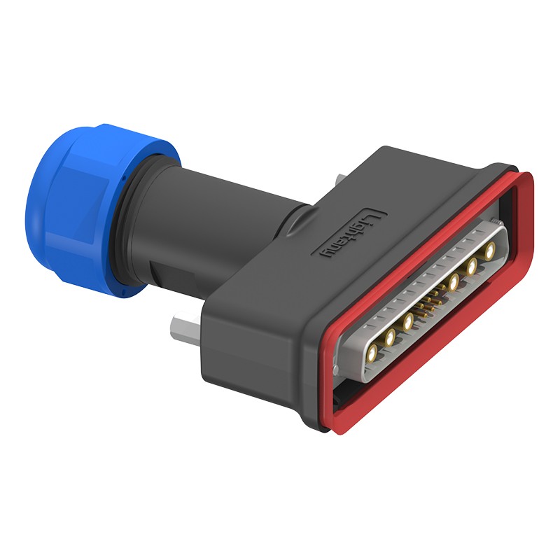 13W6A公頭焊線+防水接頭/線徑10~16mm/射頻同軸75歐姆