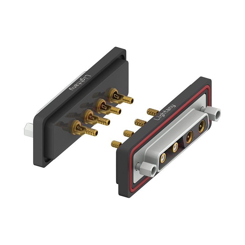 防水4V4母焊線式/鎖螺絲/射頻同軸50歐姆