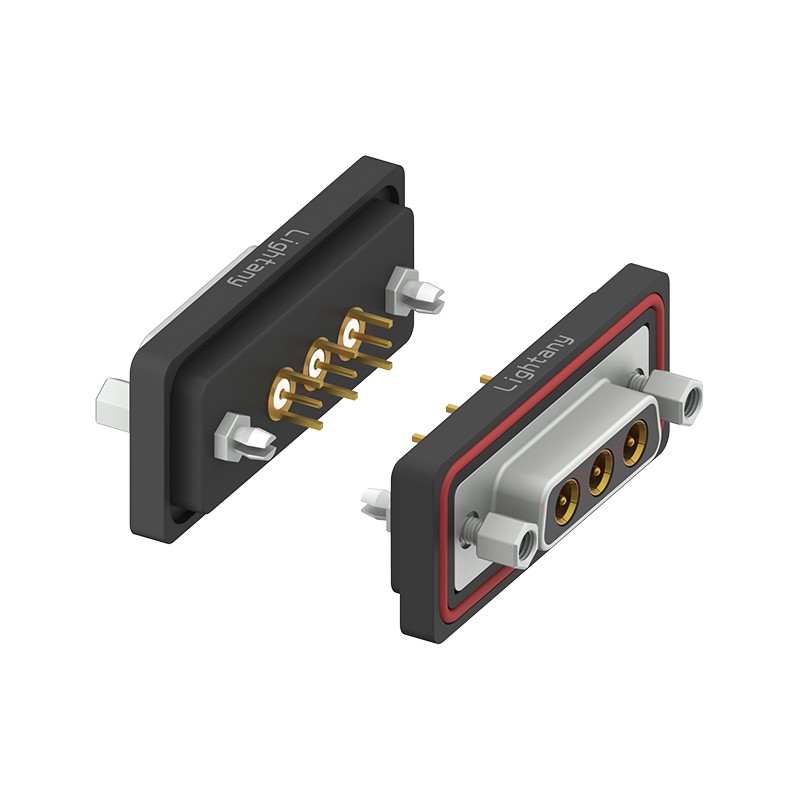 防水3W3母直插板/鉚魚叉/鎖螺絲/射頻同軸50歐姆