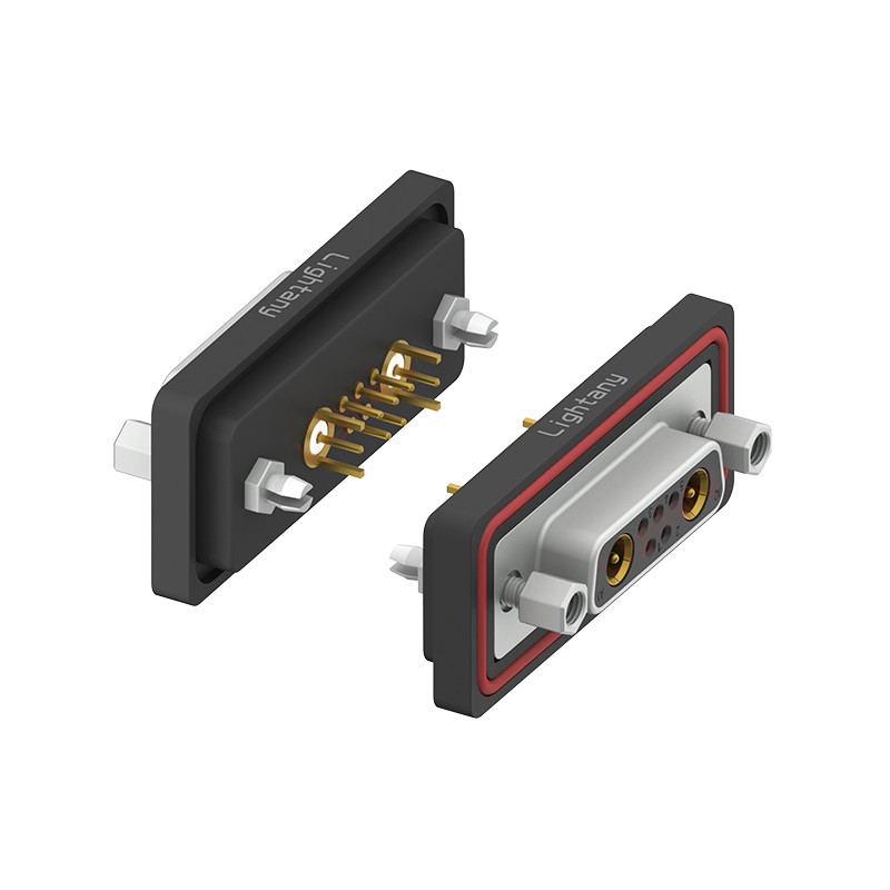 防水7W2母直插板/鉚魚叉/鎖螺絲/射頻同軸50歐姆