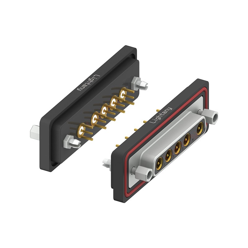 防水5W5母直插板/鉚魚叉/鎖螺絲/射頻同軸50歐姆