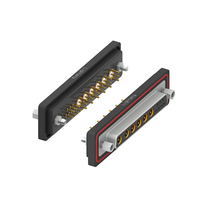 防水13W6B母直插板/鉚魚叉/鎖螺絲/射頻同軸50歐姆