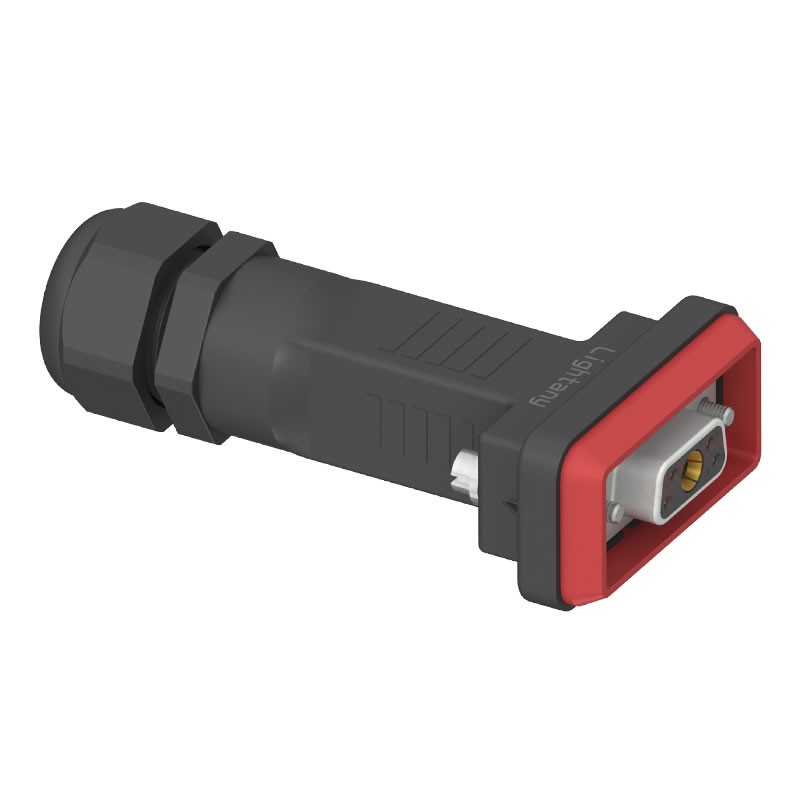 5W1母頭焊線+防水接頭/線徑10~16mm/大電流40A