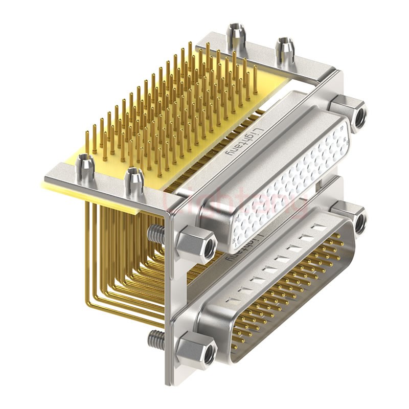 HDR44 上公下母間距19.05車針雙胞胎 D-SUB連接器