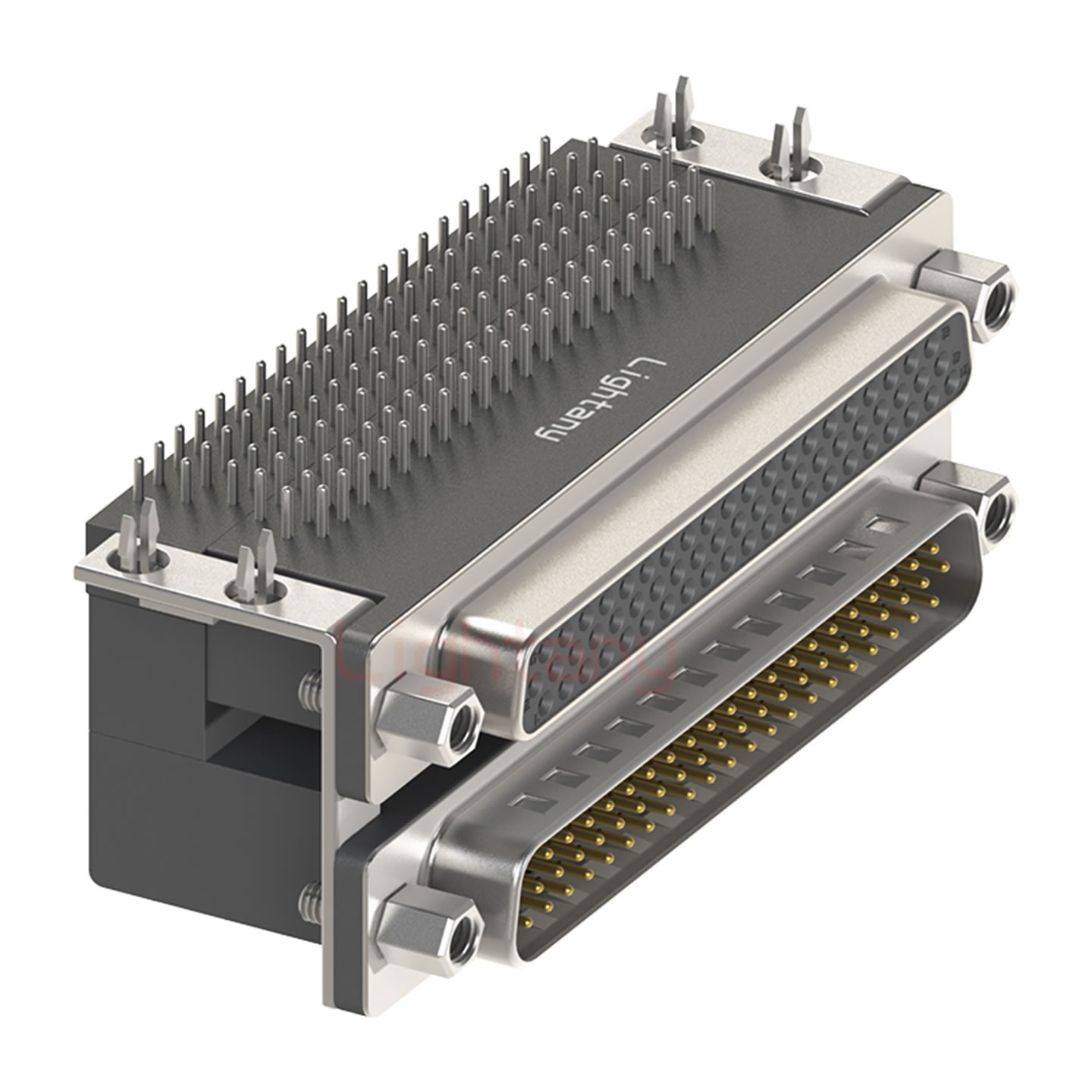 HDR62上公下母 間距15.88 雙胞胎沖針 D-SUB連接器