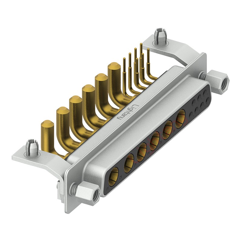 13W6B母PCB彎插板/鉚支架10.8/大電流30A