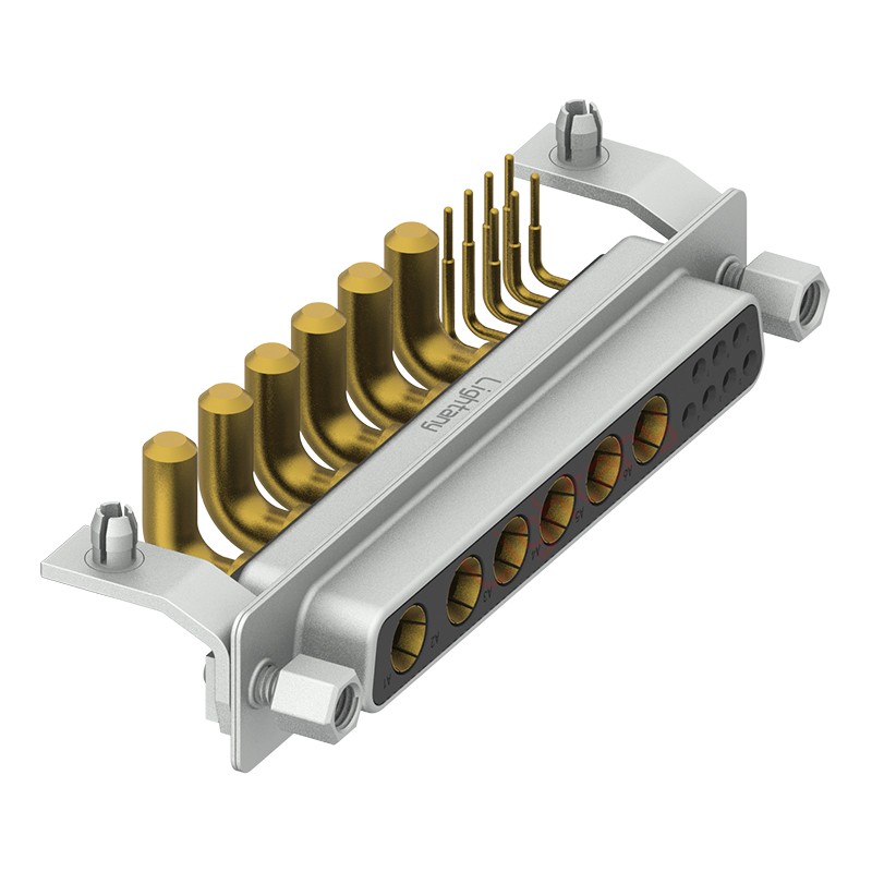 13W6B母PCB彎插板/鉚支架10.8/大電流40A