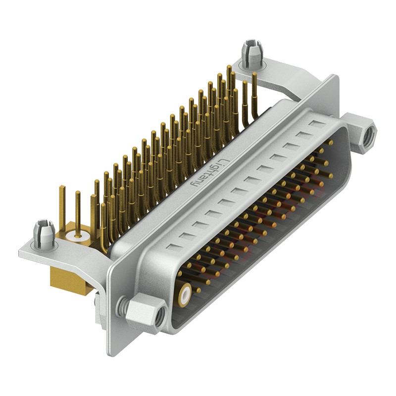 47W1公PCB彎插板/鉚支架12.2/射頻同軸75歐姆