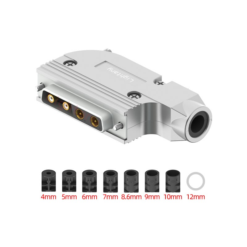 4V4母焊線式75歐姆+25P金屬外殼1015彎出線4~12mm