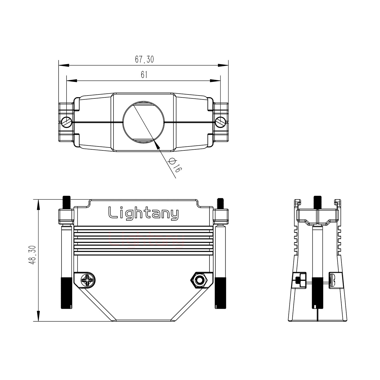 43W2公焊線(xiàn)式50歐姆+50P金屬外殼1331直出線(xiàn)12.5mm