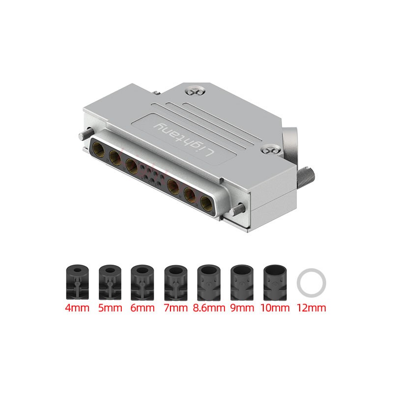 13W6A母短體焊線40A+37P金屬外殼967斜出線4~12mm