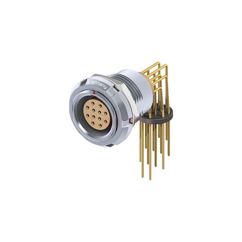 ECG.2B.012.CLV雙螺母插座 彎插板