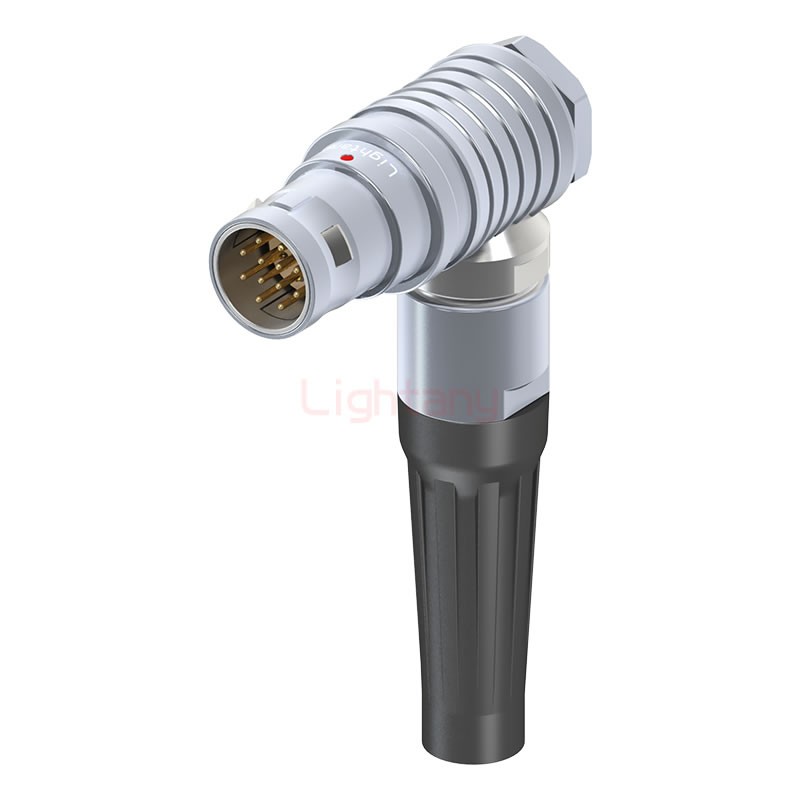 FHG.2B.012.CLAD82Z推拉自鎖帶護套彎式插頭