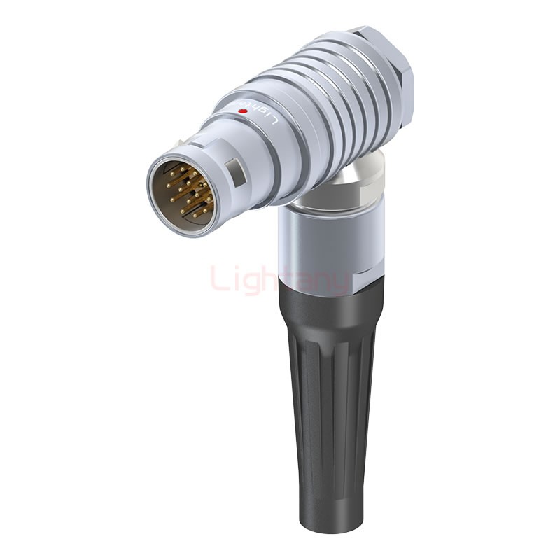 FHG.2B.014.CLAD72Z推拉自鎖帶護套彎式插頭