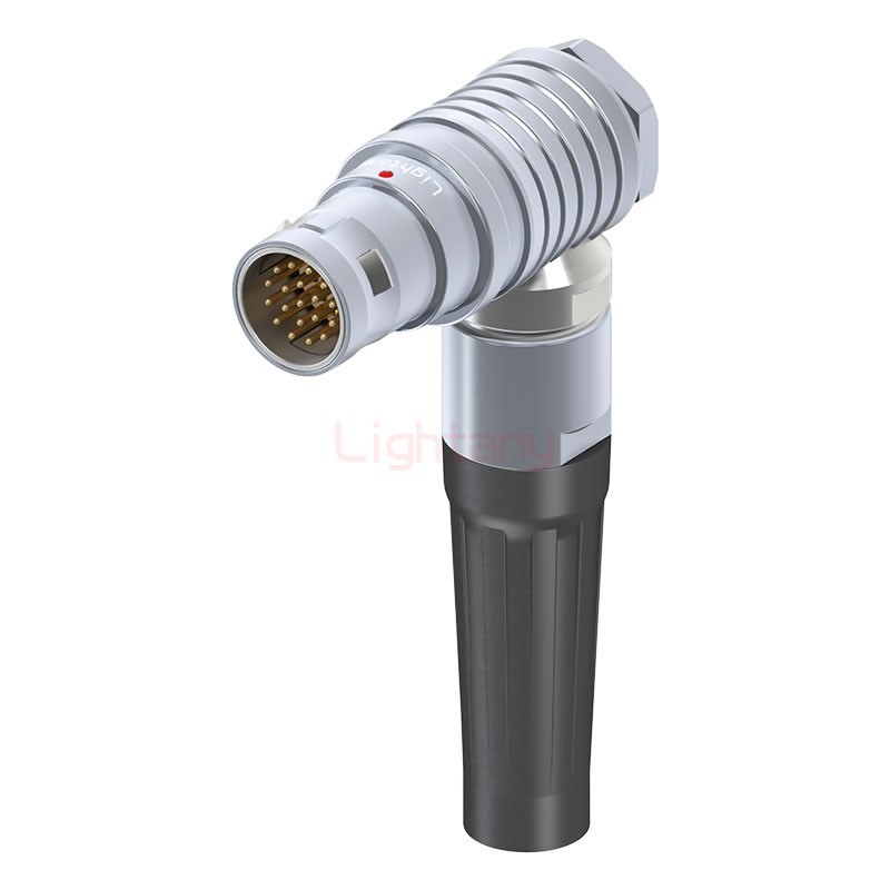 FHG.2B.019.CLAD92Z推拉自鎖帶護(hù)套彎式插頭