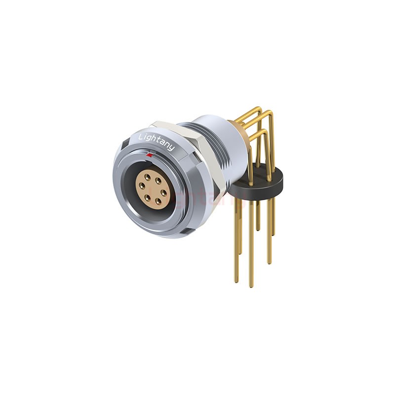 ECG.1B.006.CLV推拉自鎖雙螺母插座 彎插板