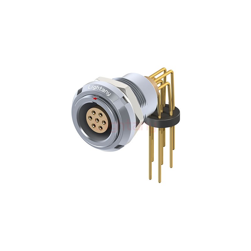 ECG.1B.007.CLV推拉自鎖雙螺母插座 彎插板