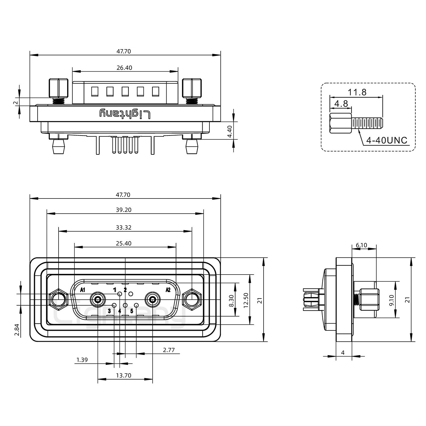 防水7W2公直插板/鉚魚叉/鎖螺絲/射頻同軸50歐姆