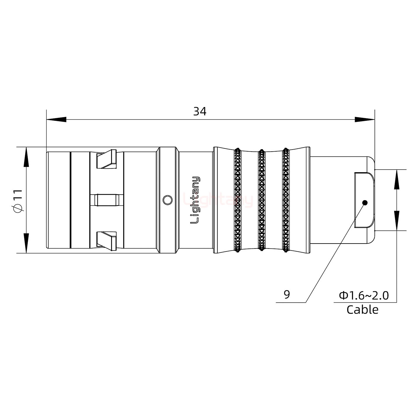 FGG.0K.005.CLAC20推拉自鎖直式插頭