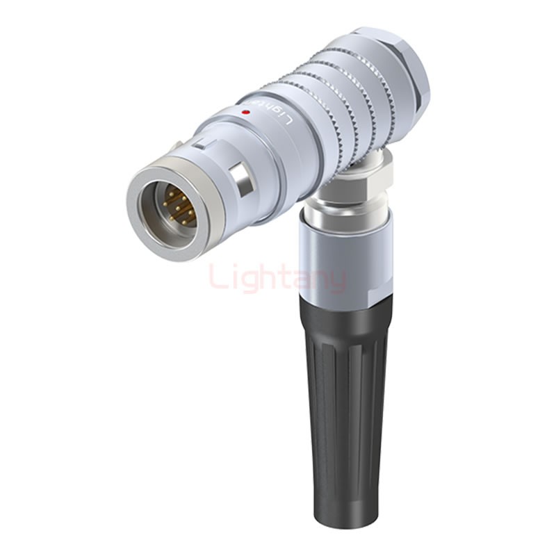 FHG.0K.007.CLAC50Z推拉自鎖帶護(hù)套彎式插頭