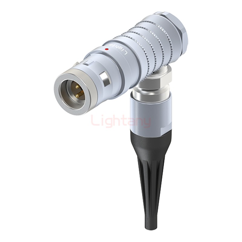 FHG.0K.002.CLAC15Z推拉自鎖帶護套彎式插頭