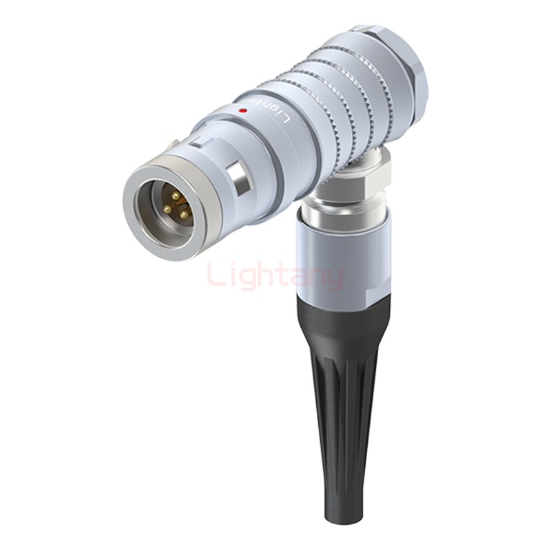 FHG.0K.003.CLAC25Z推拉自鎖帶護套彎式插頭