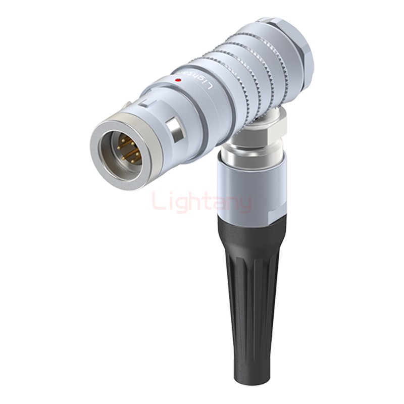 FHG.0K.006.CLAC30Z推拉自鎖帶護套彎式插頭