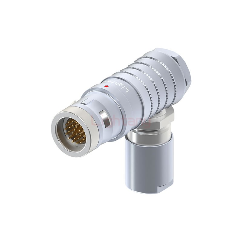 FHG.2K.026.CLAC30推拉自鎖彎式插頭