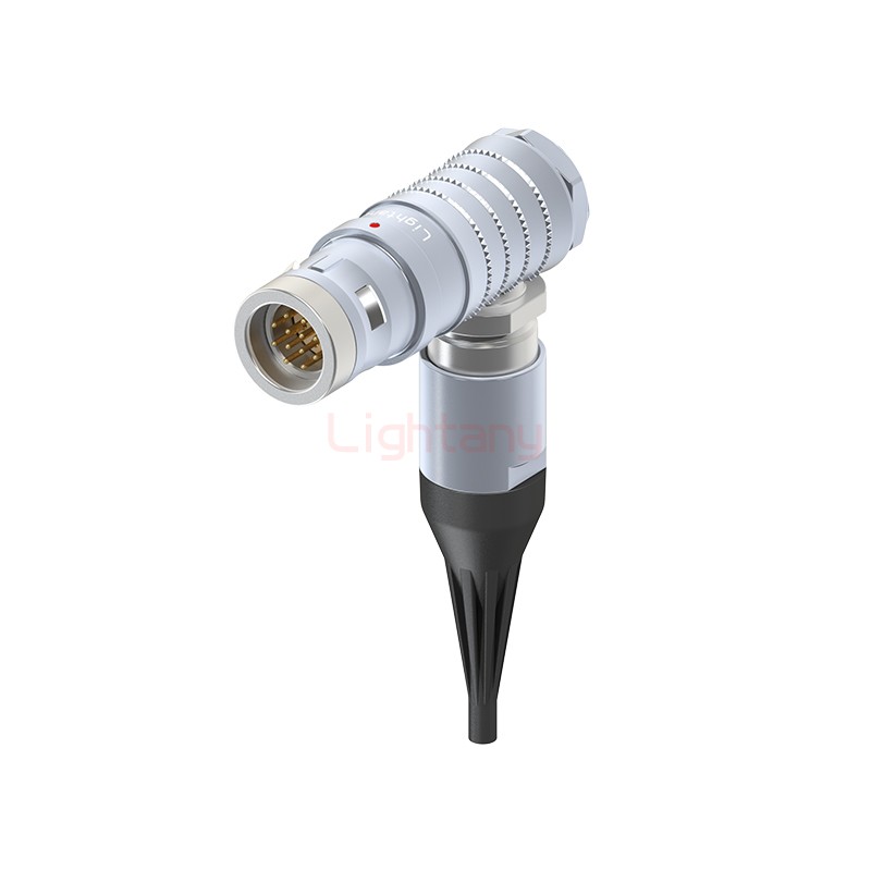 FHG.2K.012.CLAC15Z推拉自鎖帶護套彎式插頭