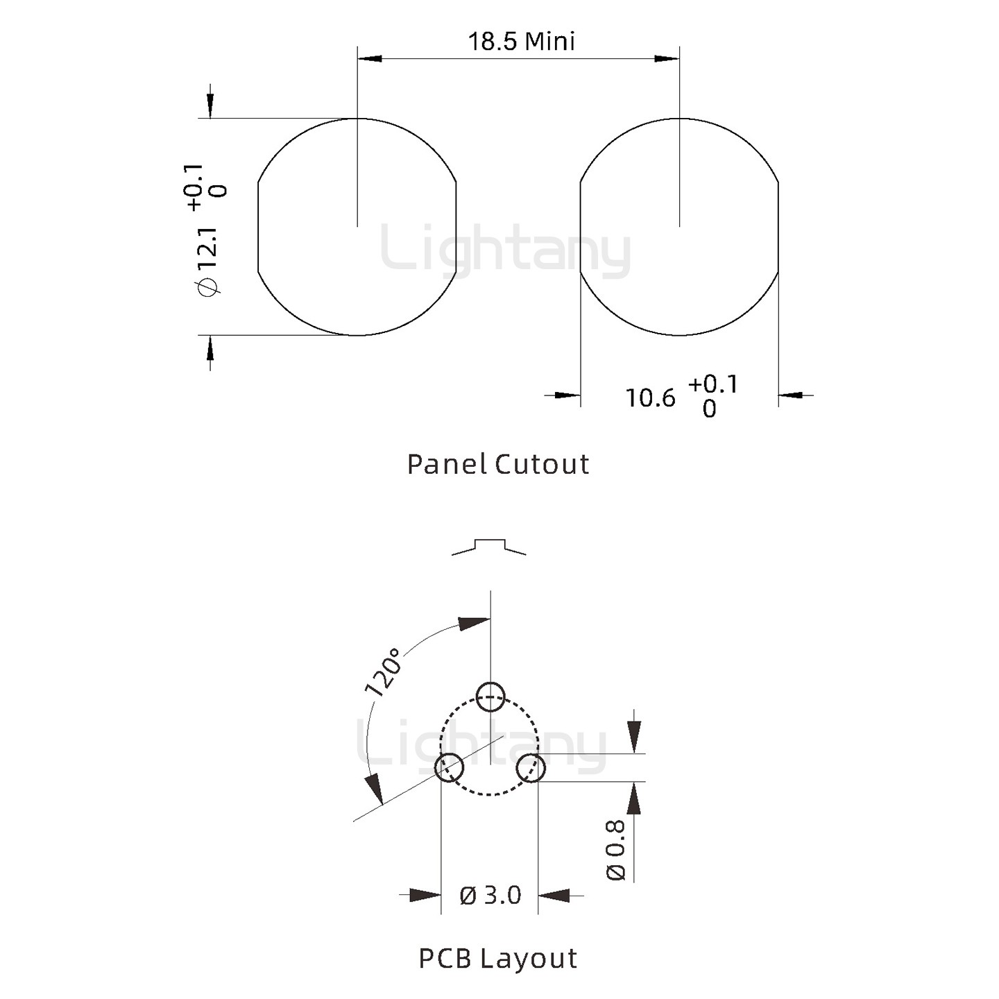 EEG.1B.003.CLN推拉自鎖前螺母插座 直插板