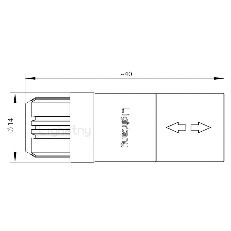 PRG.M0.2GL.LC39G浮動(dòng)插座 推拉自鎖