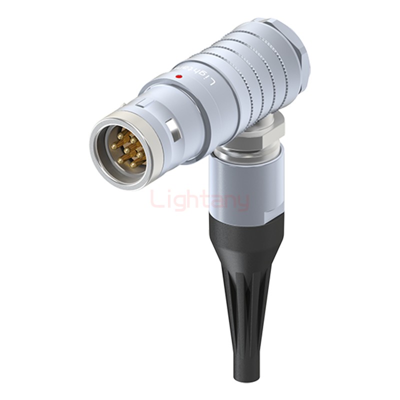 FHG.3K.007.CLAC45Z推拉自鎖帶護套彎式插頭